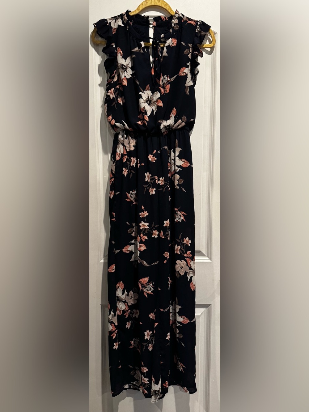 Sienna Sky Floral Sheer Wide Leg Jumpsuit Size S